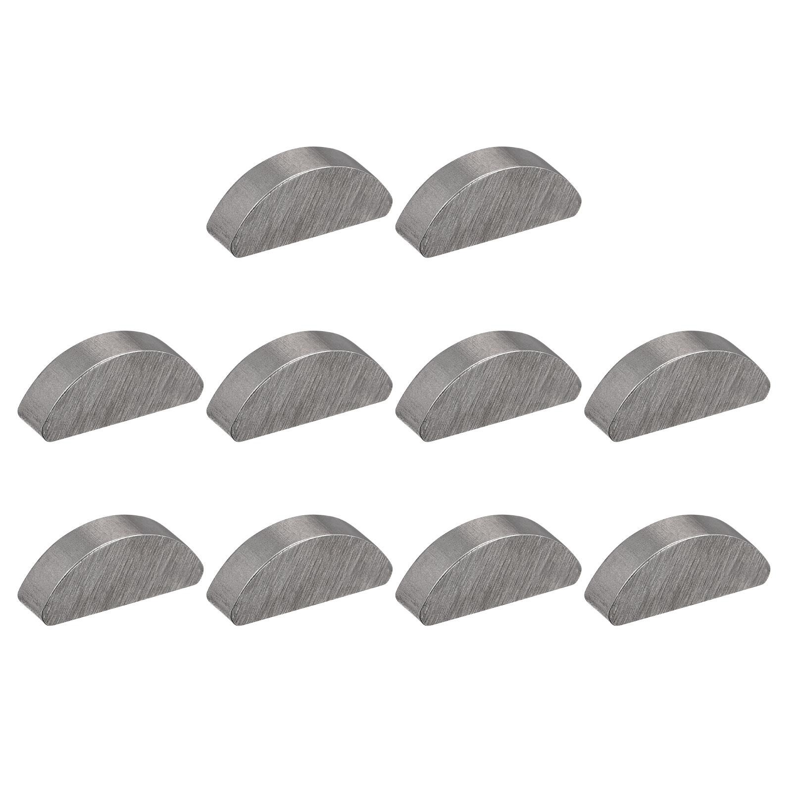 Woodruff Keys, 10pcs Steel 4mm Width x 6.5mm Height x 16mm Diameter