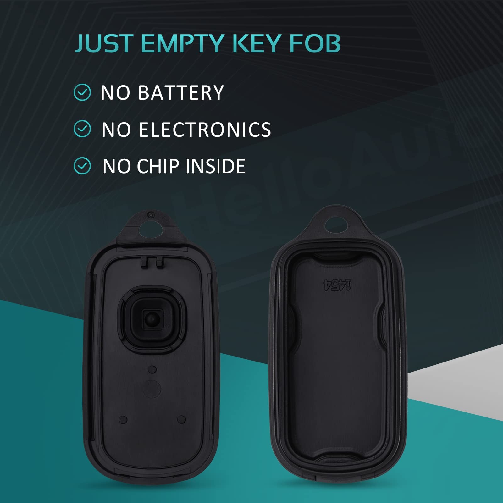 Fit for Toyota Sequoia 2001-2008 Key,1999-2009 4Runner without chips, black