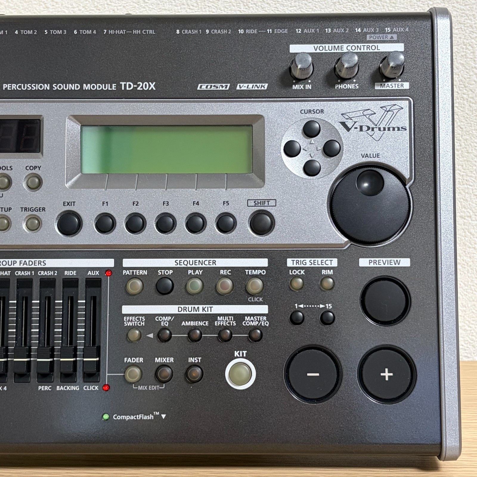 Roland TD-20X V-Drums Percussion Sound Module 100 Kits 920 Drum Instruments