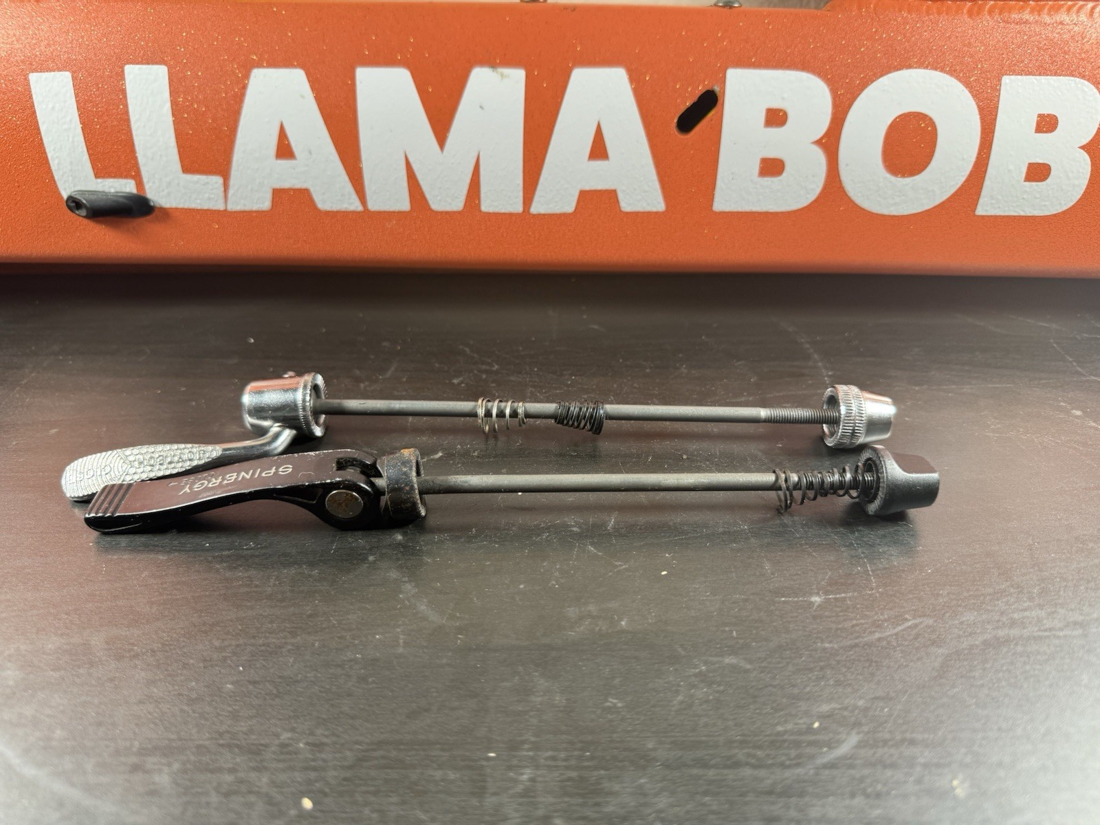 Black And Silver Quick Release Skewers Pair For Bike Miss-matched Spinergy #9