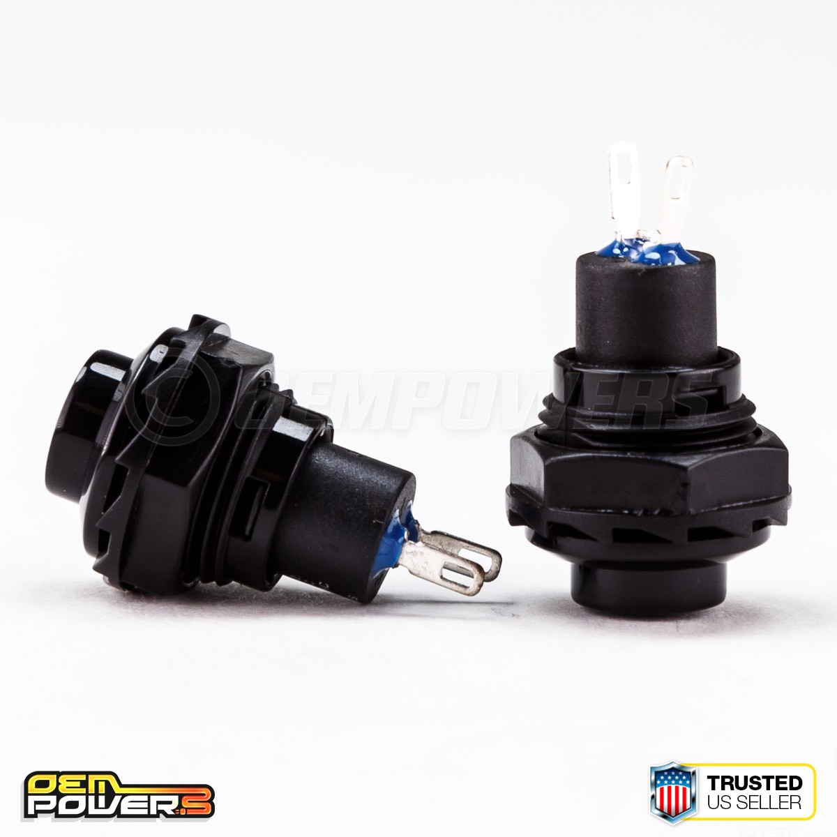 2 X RadioShack SPST Momentary Push Button Switch 3A 125V #2750644 BULK PACK NEW