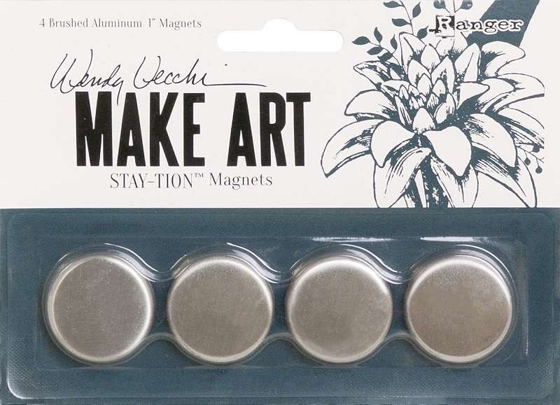 Wendy Vecchi MAKE ART Stay-tion 1 Magnets 4/Pkg