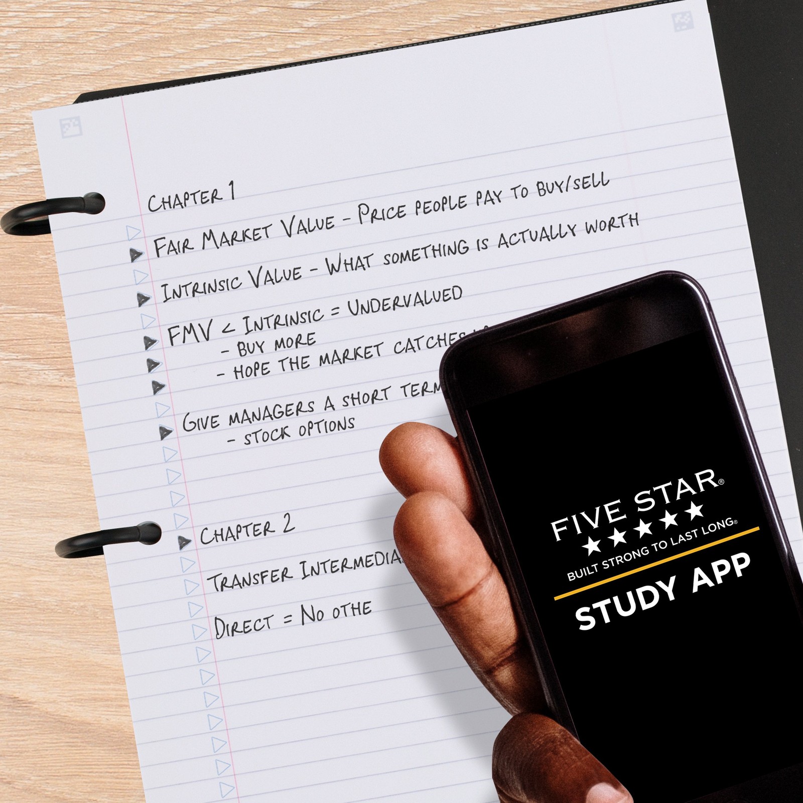 Flex Refillable College Ruled Notebook Plus Study App 1" Pacific Blue Plastic 3