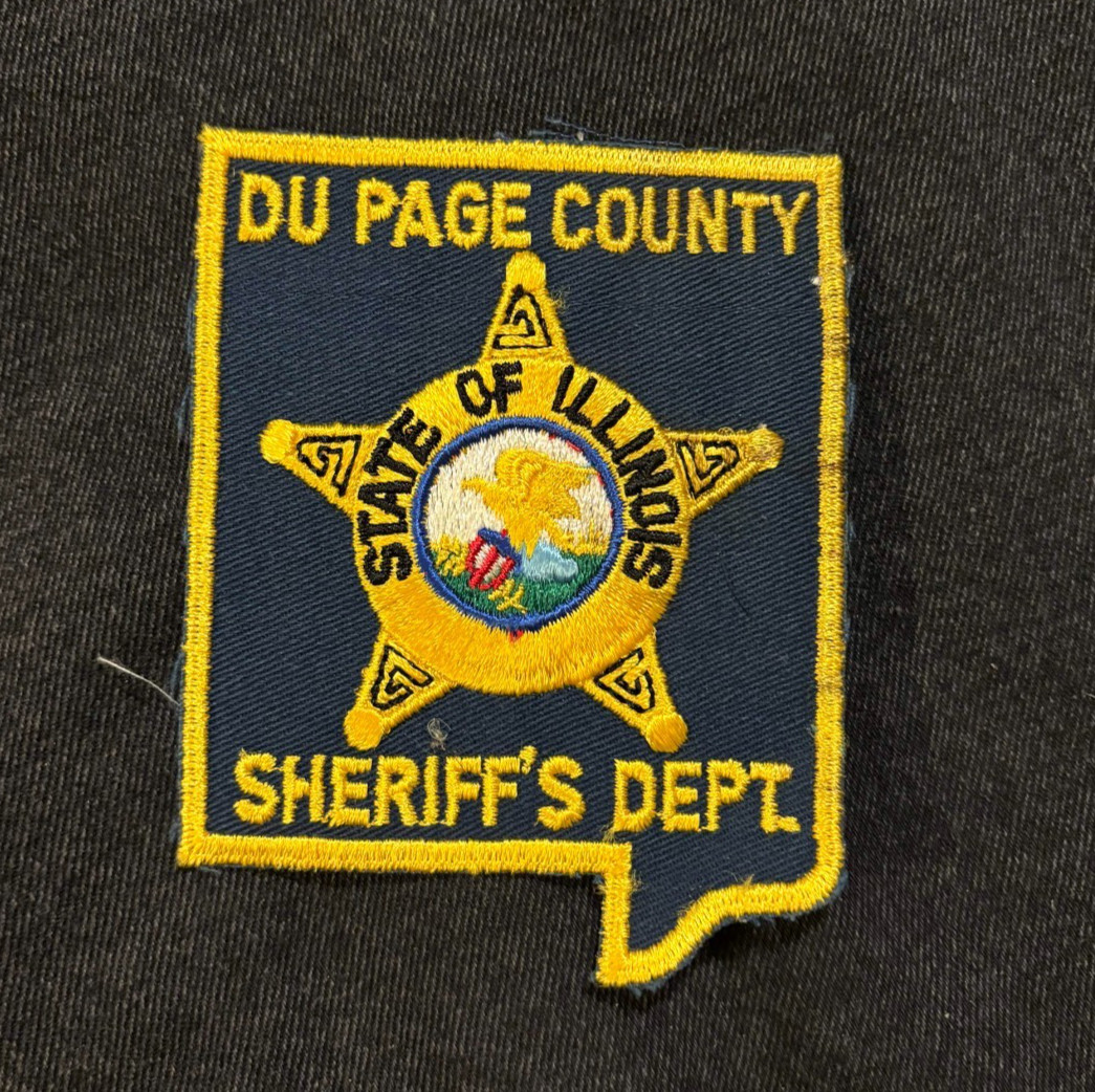 ILLINOIS IL DU PAGE COUNTY SHERIFF DEPT OLD VINTAGE SHOULDER PATCH POLICE
