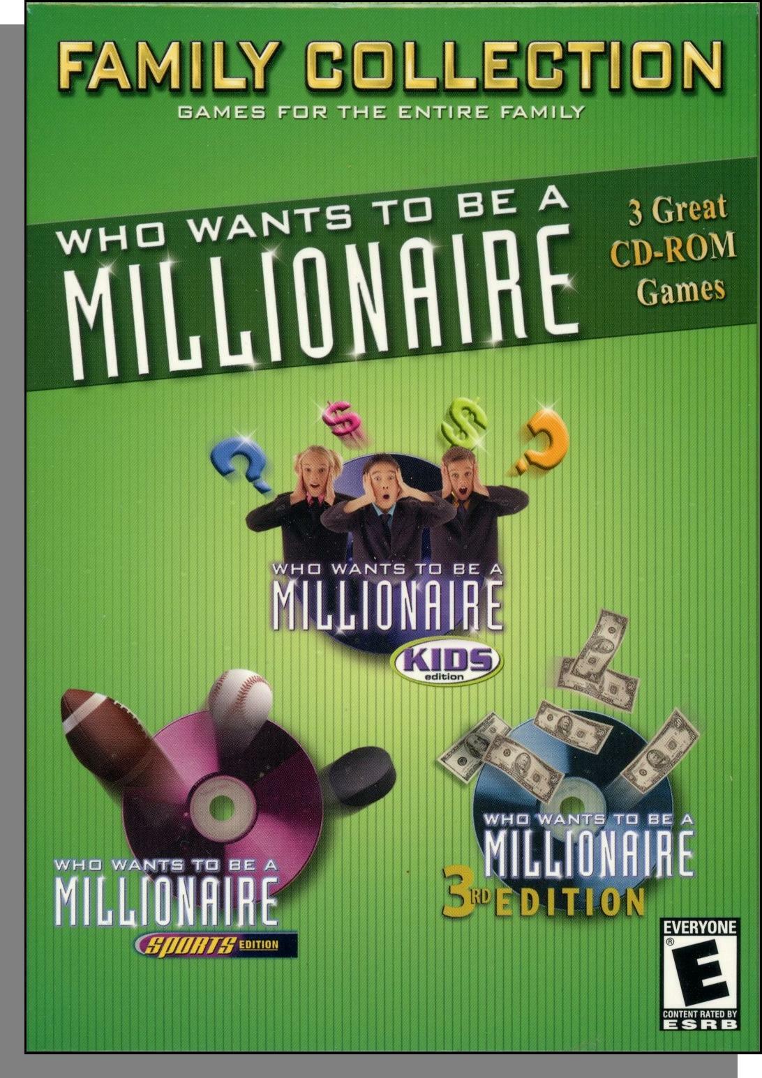 Who Wants to Be a Millionaire (2001) - New CD-ROM for Windows or Mac! 3 Versions