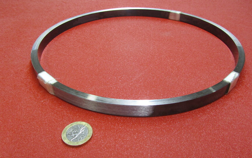 1095 Hard Blue Tempered Spring Steel Shim .016" Thick x .500" Wide x 300" Long