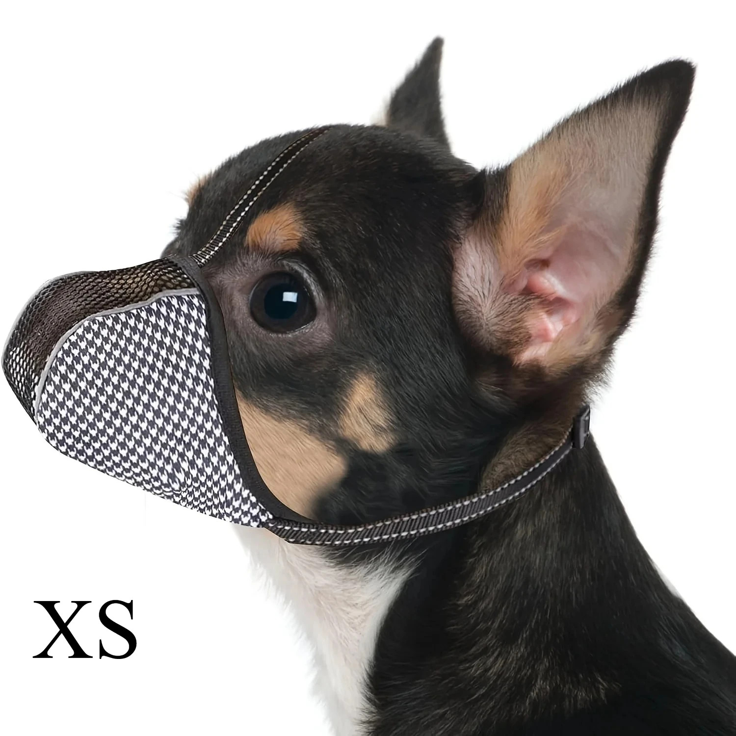 Dog Muzzle Soft for Small Large Dogs Breathable Mesh Printed Mask Anti Biting