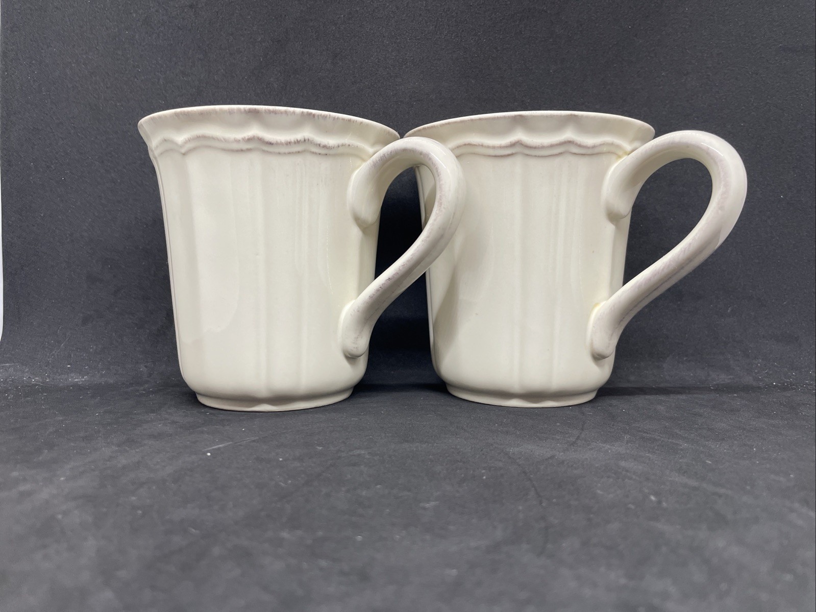 Toscano Cream by Noble Excellence Mugs, Set of 2
