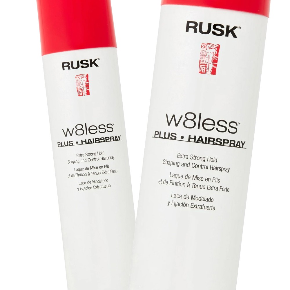 Rusk W8less Plus Extra Strong Hold Hair Spray 10 oz - Pack of 2