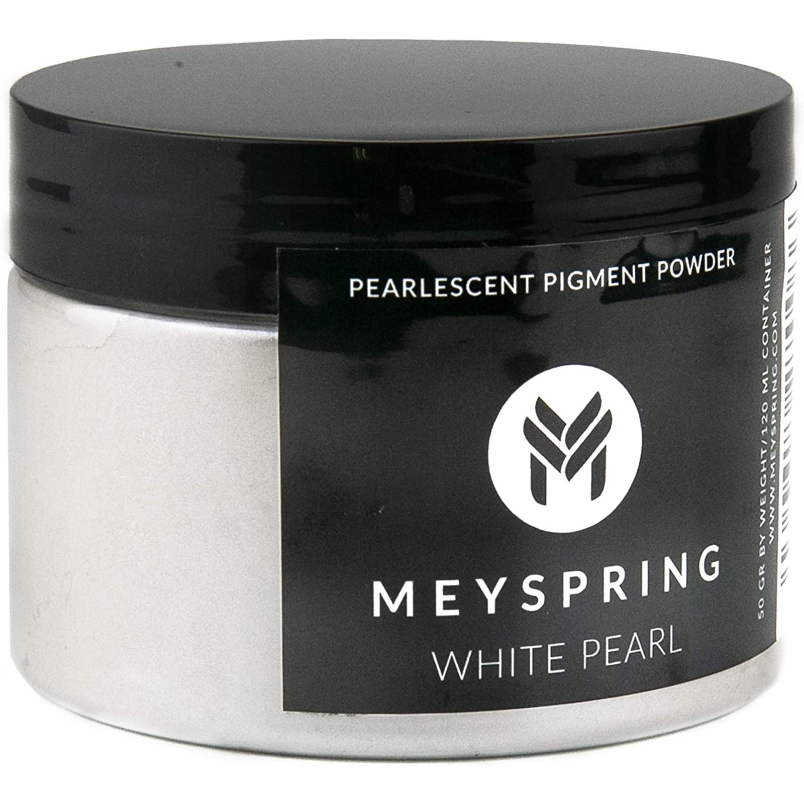 MEYSPRING White Pearl Mica Powder - 50g - Resin Art Pigment