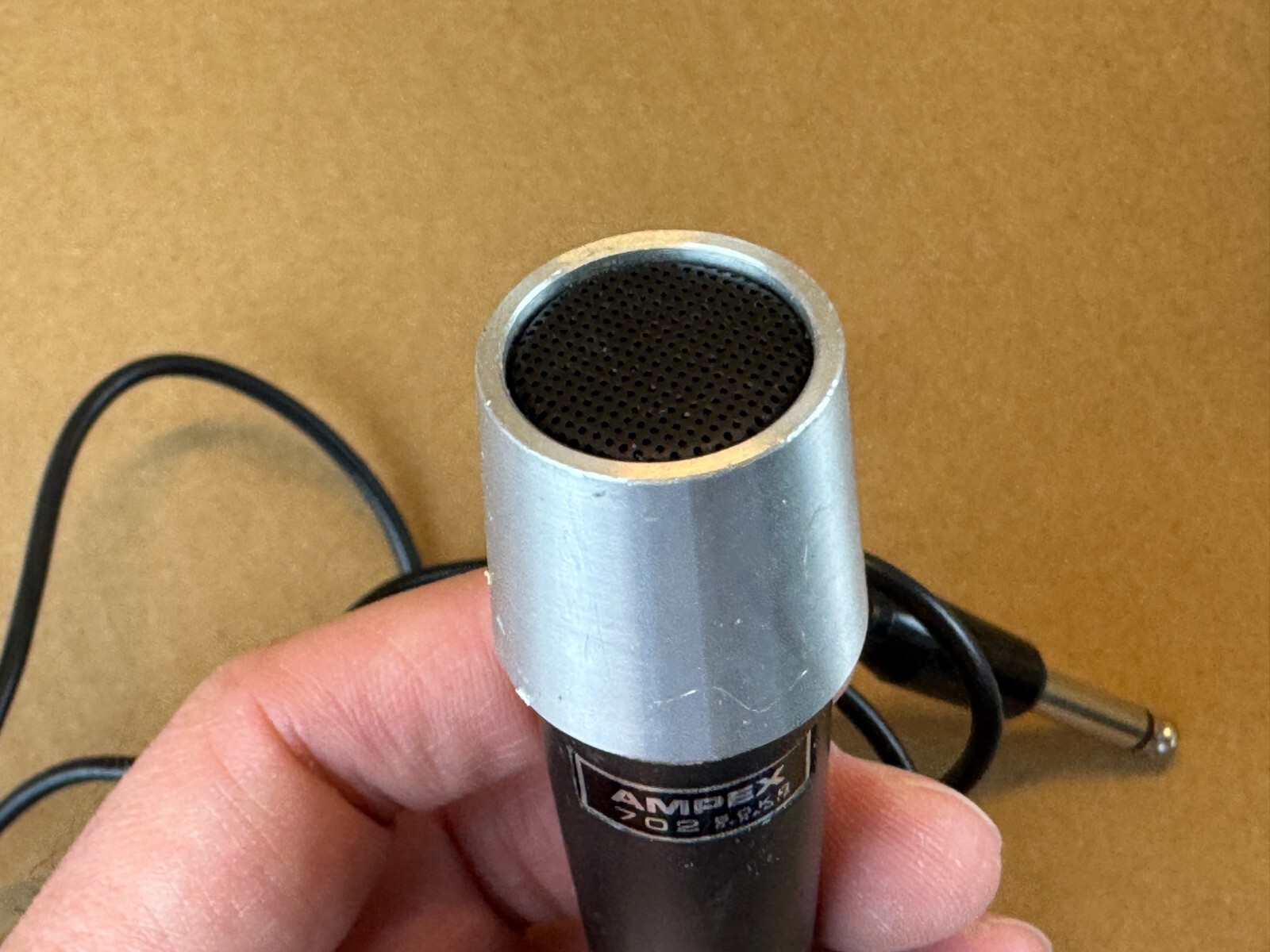 Vintage Ampex 702 Microphone 50k Dynamic great condition guaranteed to work