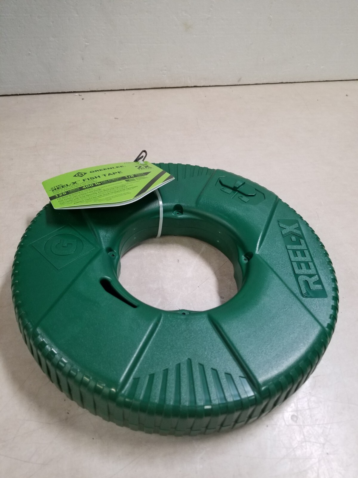 Greenlee FTXS-125 125' REEL-X 1/8" Steel Fish Tape