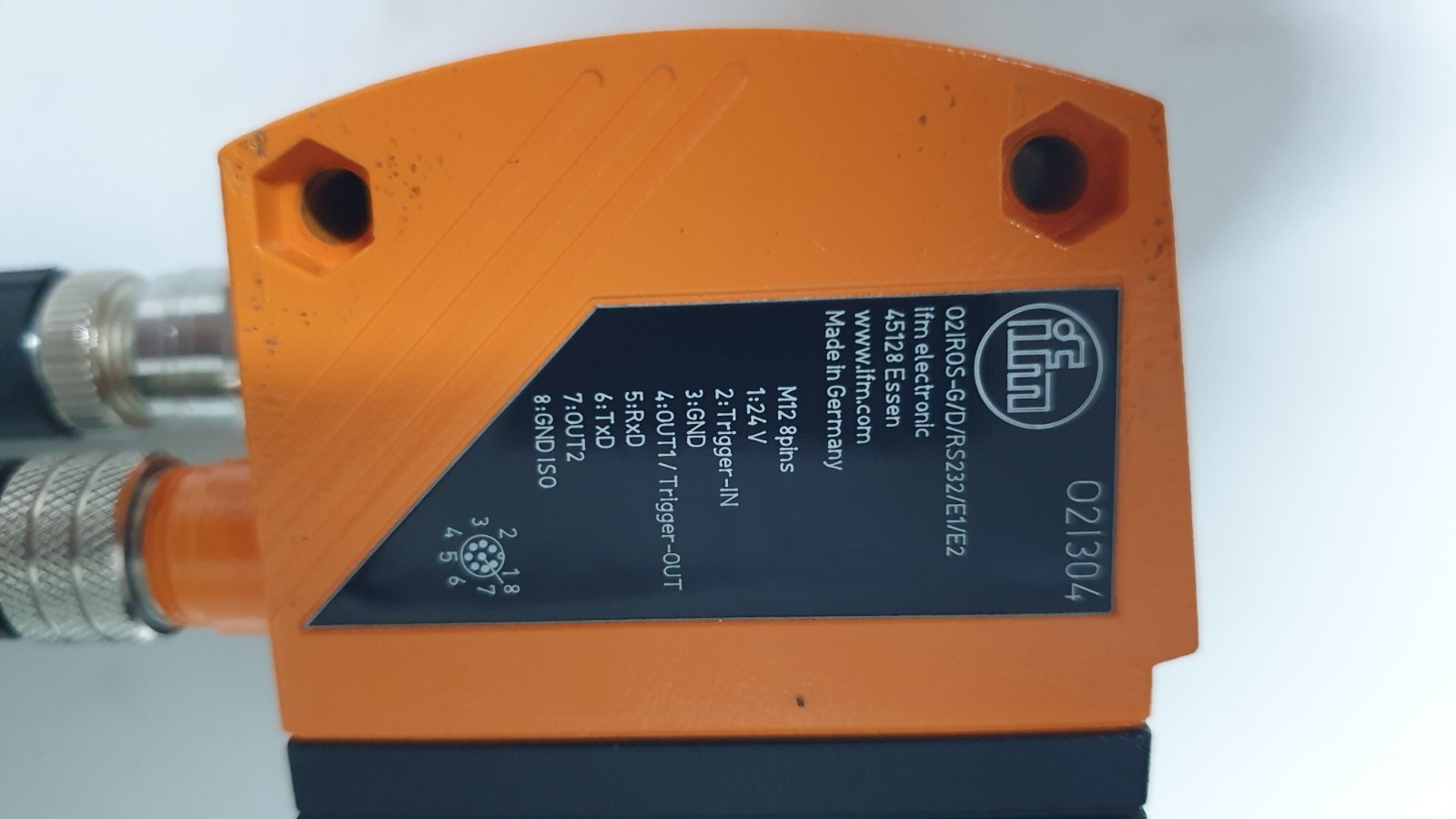 ifm 021304 O2IROS-G/D/RS232/E1/E2 Vision Sensor Camera w/ Cables