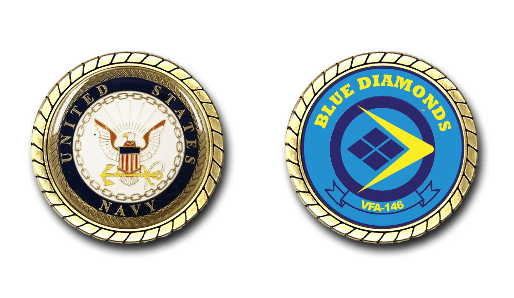 VFA-146 Blue Diamonds US Navy Squadron Challenge Coin Officially Licensed