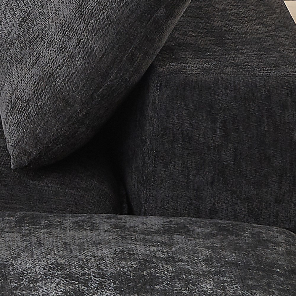 Modern Chenille Cloud Sofa w/ Comfortable Foam+Spring, Black