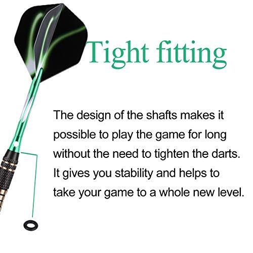 Darts Tip set, Barrel Shafts 50 Ring 6 Pattern Flights 30 Tips for Dartboards.