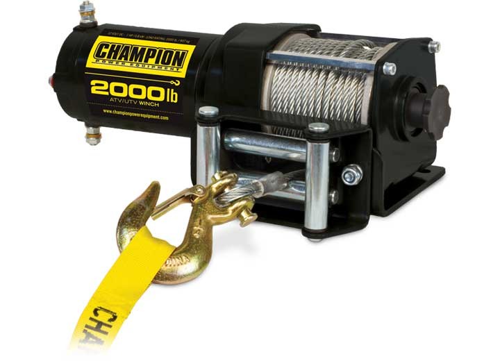 Champion 12003 ATV/UTV Winch Kit w/2000lb Rated Line Pull
