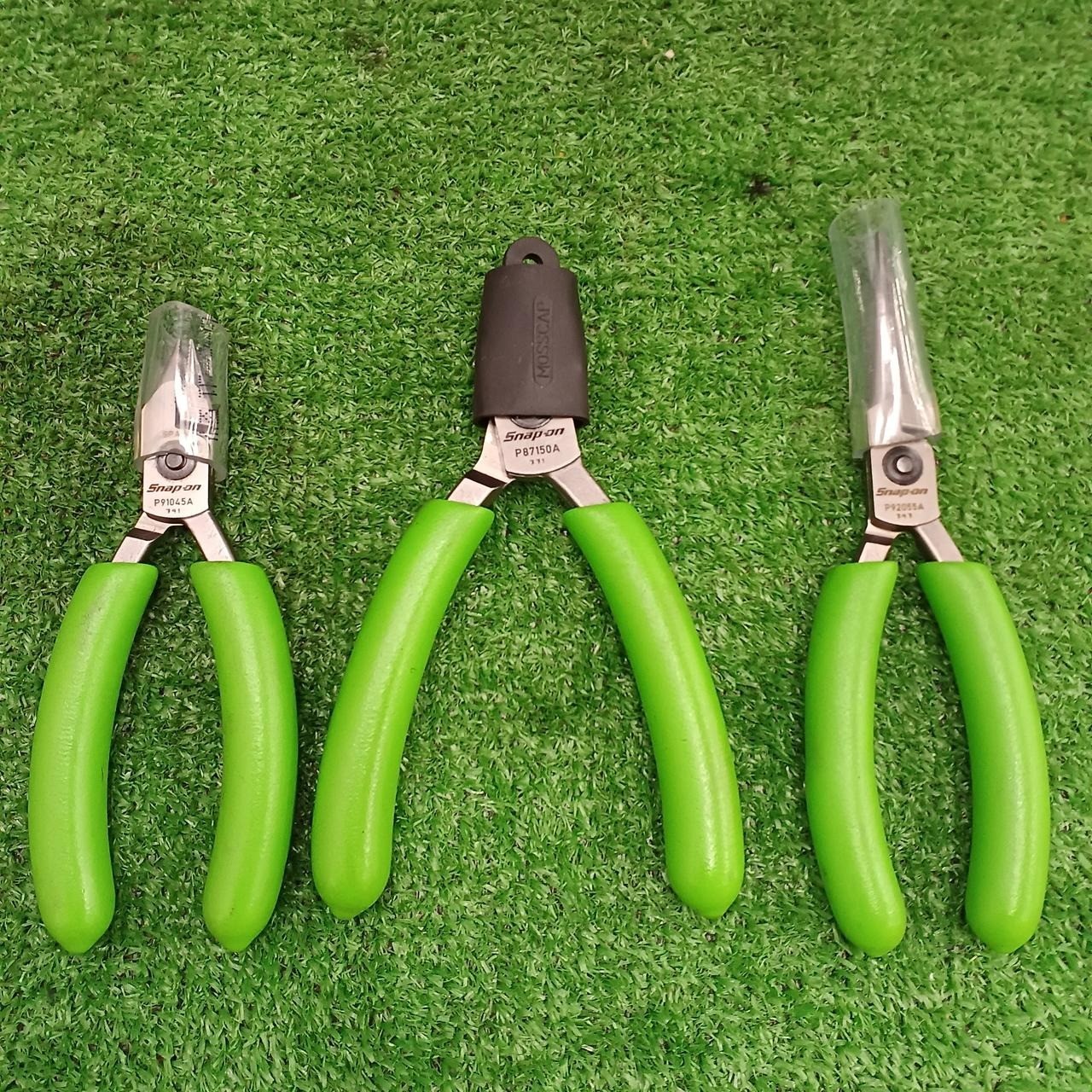 Snap-on PLP300A 3pc Green Precision Plier Kit Set [Used]