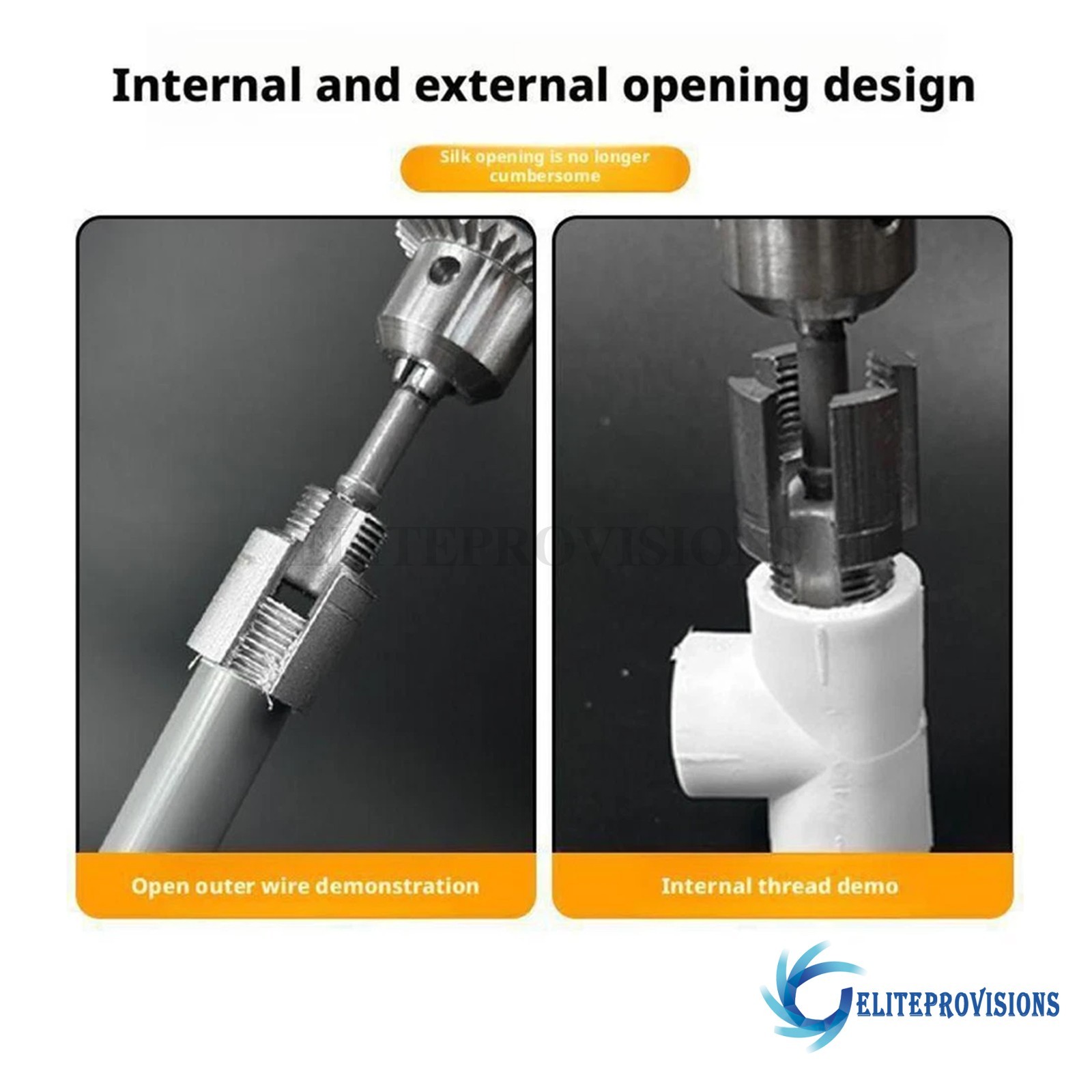 NEW Pipe Threader Kit PVC Integrated Internal & External Pipe Threading-Tool US