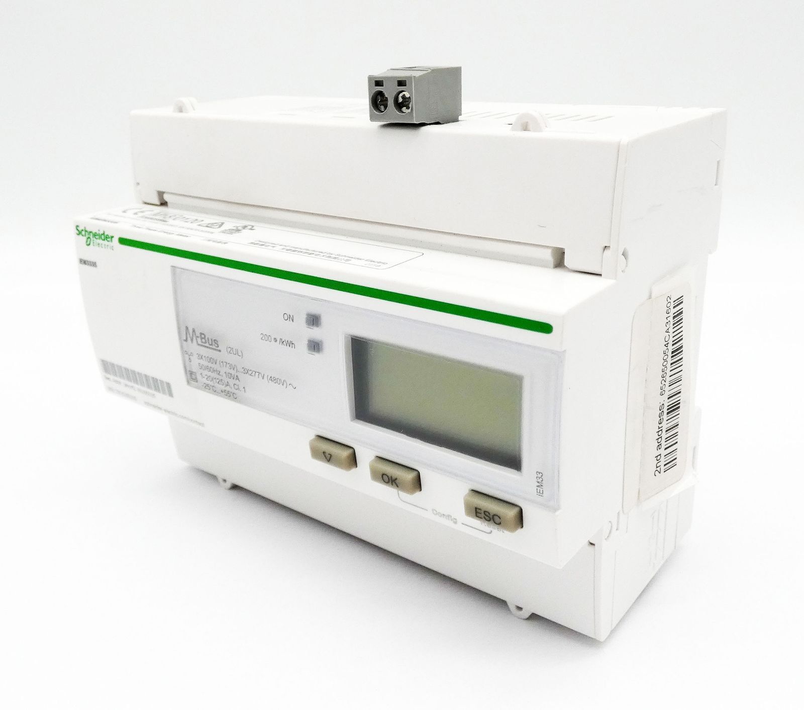 Schneider Electric M-Bus A9MEM3335 3-Phase Energy Meter -used-