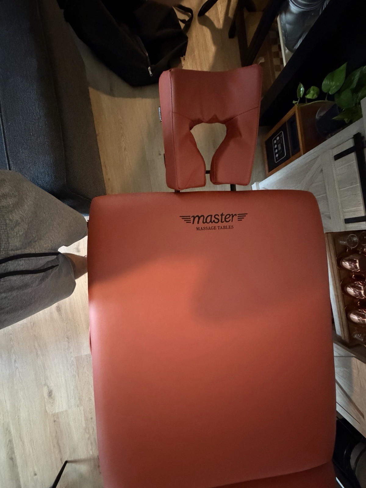 Master Portable Foldable Massage Table - Red, Easy Carry Travel-Friendly Design