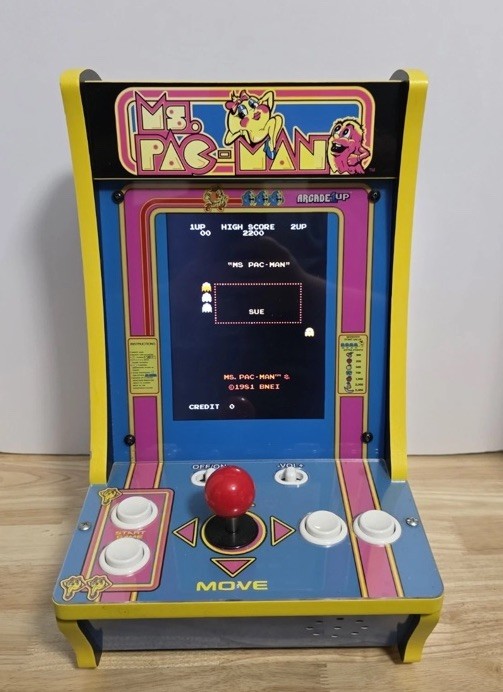 Arcade 1up 8261 Ms Pac-Man 4 In 1 Tabletop Arcade GameSystem 16" WORKS PERFECT