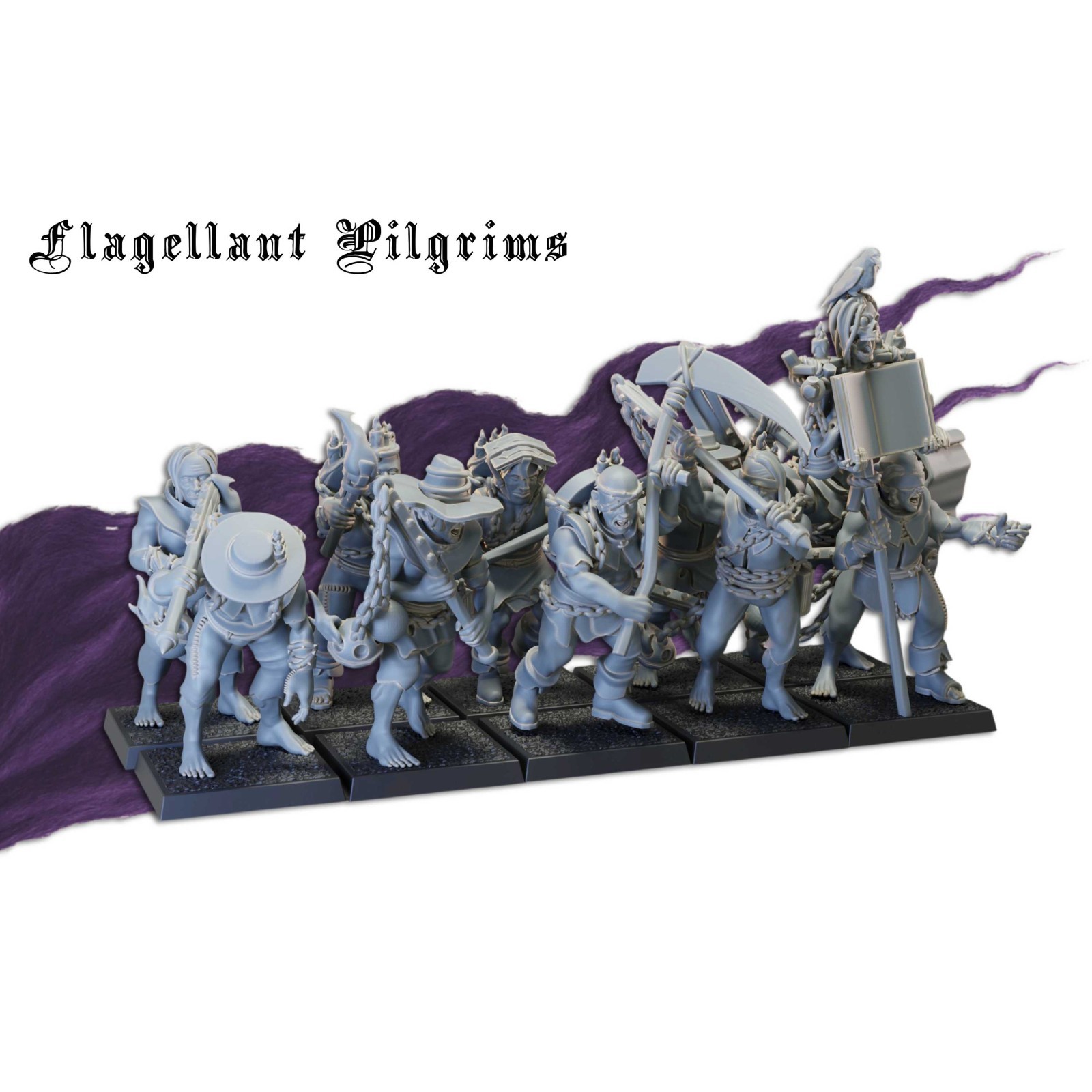 Rabenstadt Flagellant Pilgrims x10 or x20 - Fantasy Empire - 28mm 32mm