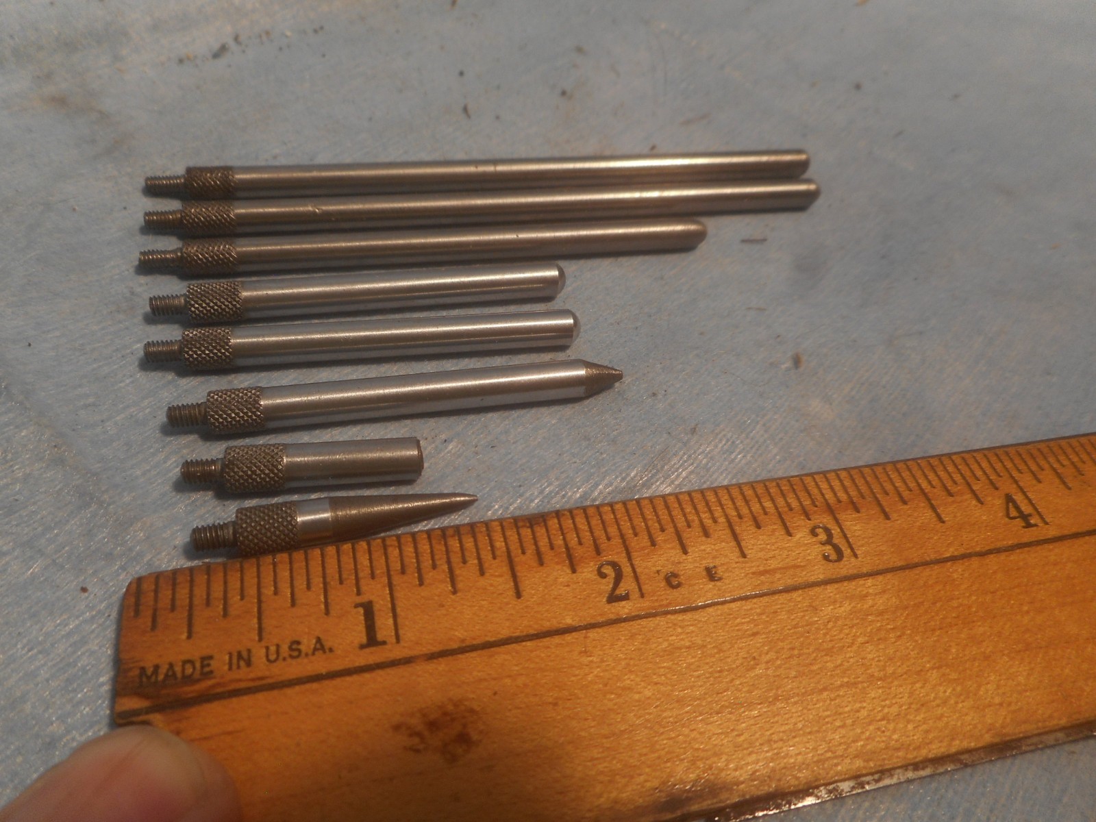 8Pcs Dial Digital Indicator Extension Stem Rod Set