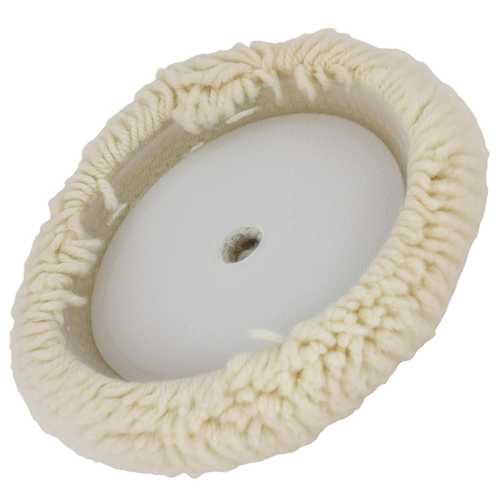 7 Inch Wool Hook Loop Pad Buffing Bonnet for Compound Polisher Application