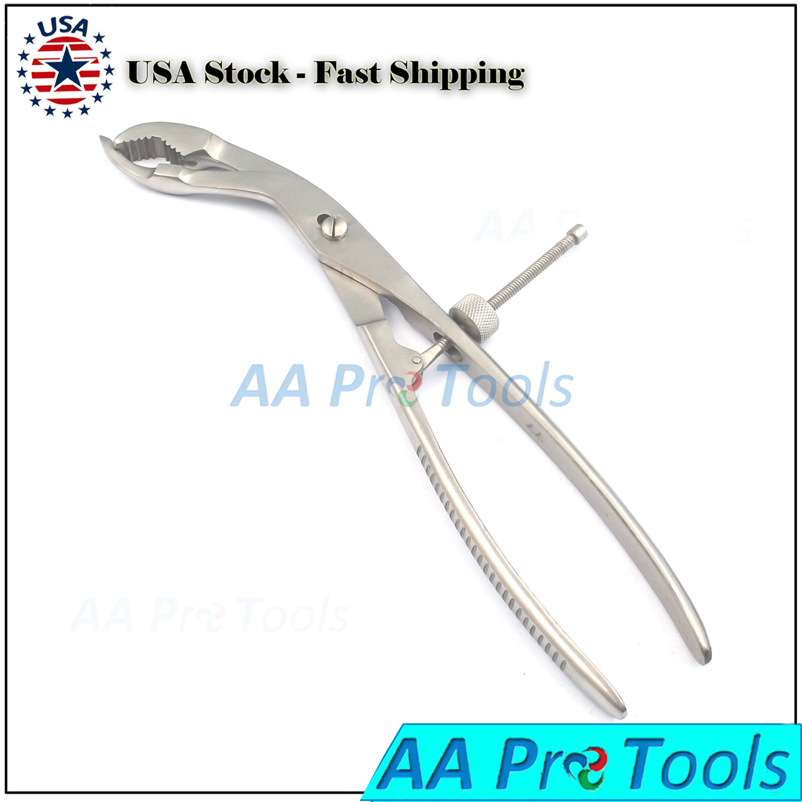 VERBRUGGE BONE HOLDING FORCEPS 10" SCREW LOCK ORTHOPEDIC INSTRUMENTS