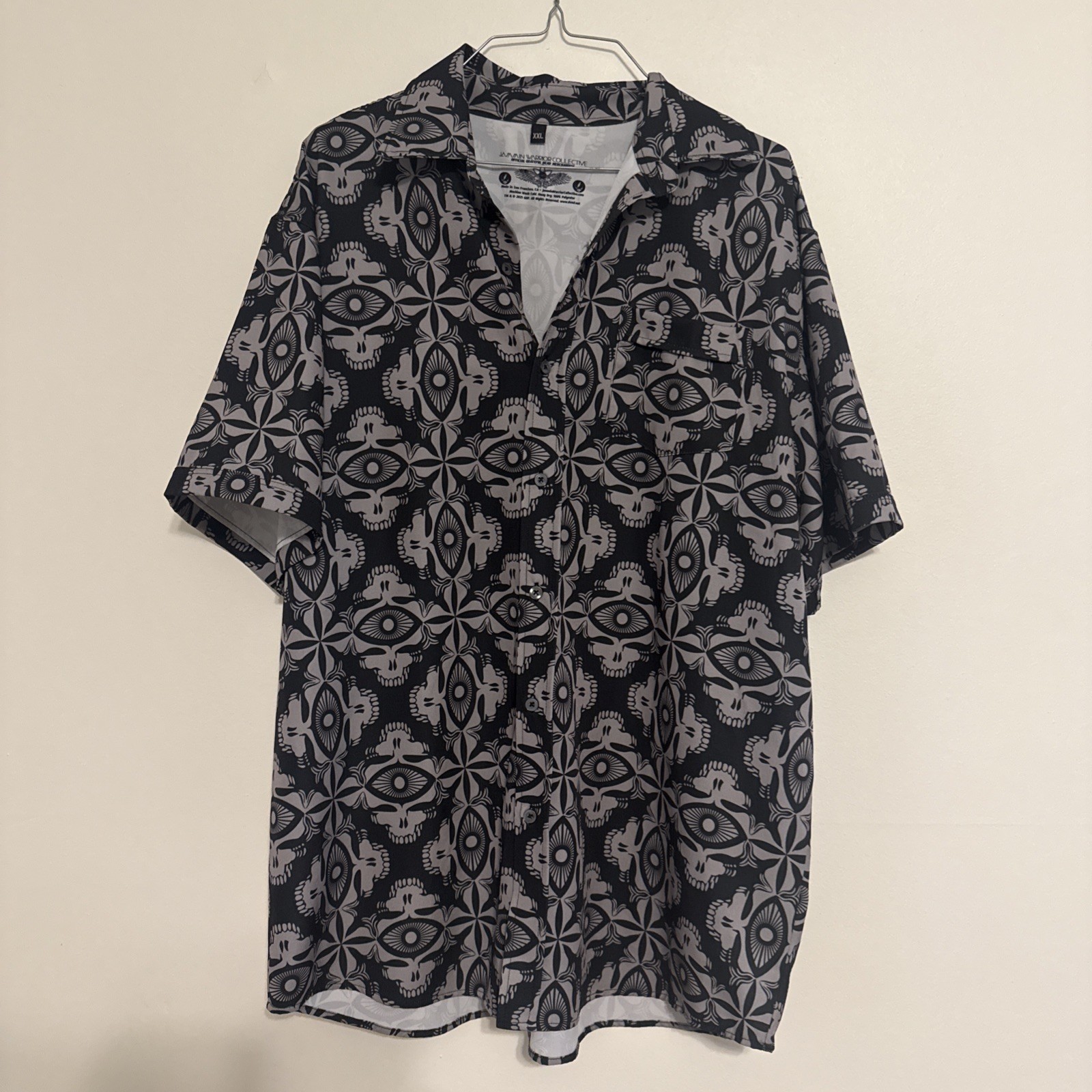 Jammin Warrior Collective Grateful Dead Button Up Deadhead Shirt Sz XL