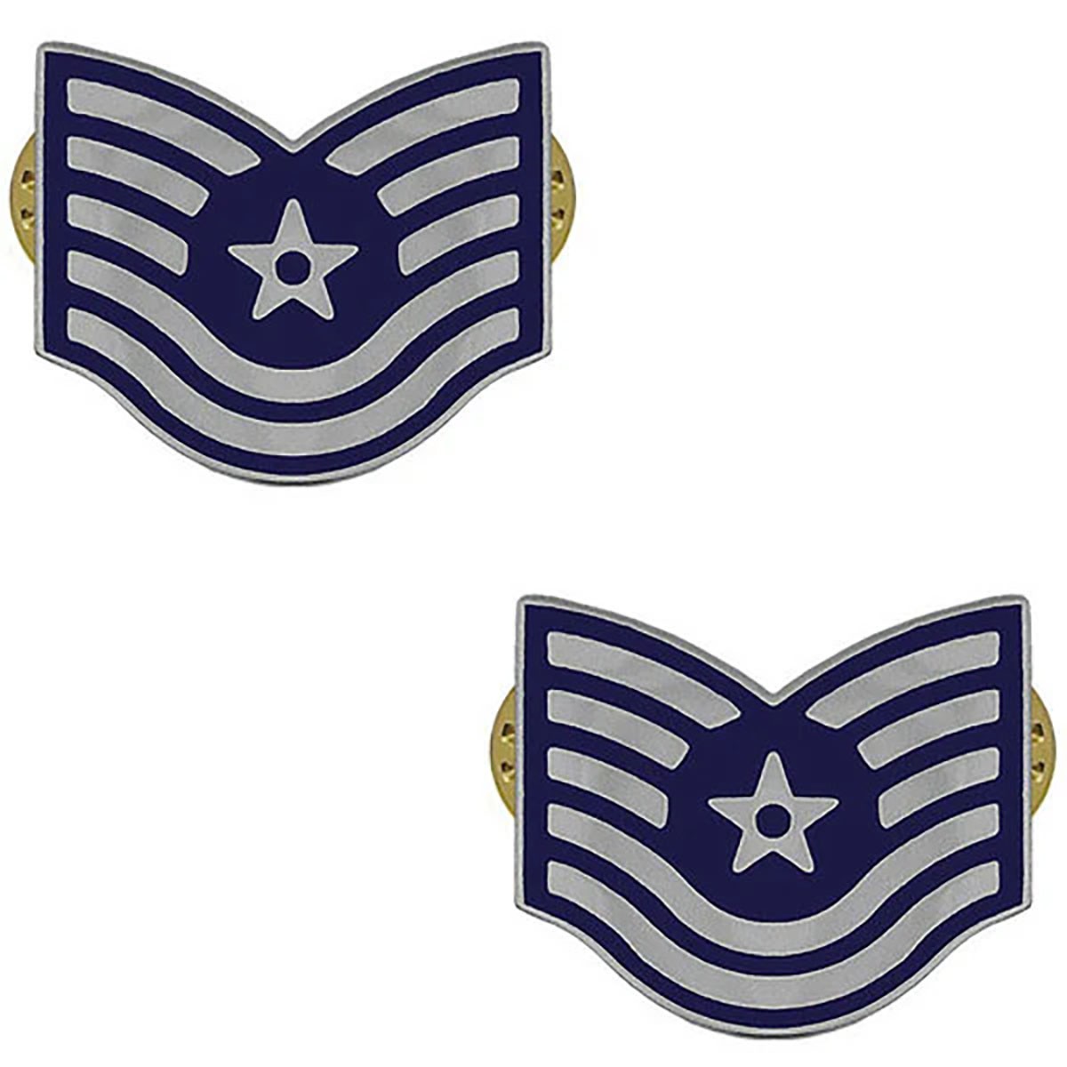 US Air Force E-6 Tech Sergeant Enlisted Metal Rank-Veteran Owned Business