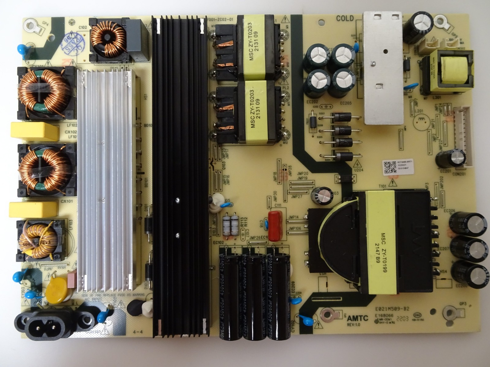 Onn 100044717 ROKU 75R4A5XPower Supply Board (TV7001-ZC02-01) 514C7001M27