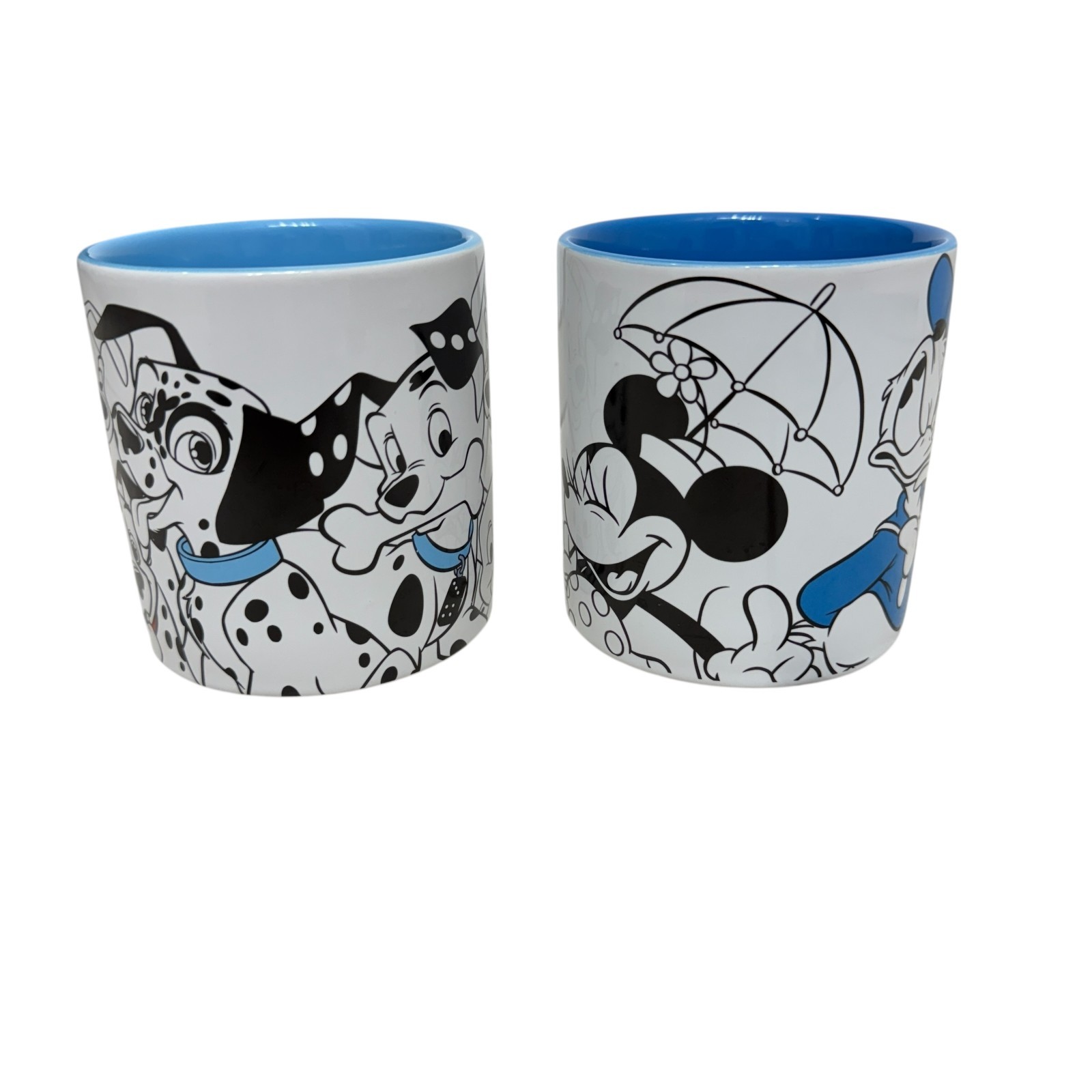 Disney Store set of 2 Coffee Mugs 101 Dalmatians & Mickey and friends