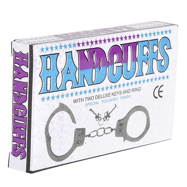 5 PAIRS METAL STEEL HANDCUFFS MAGIC TRICK PRANK GAG GIFT PARTY FAVOR CARNIVAL