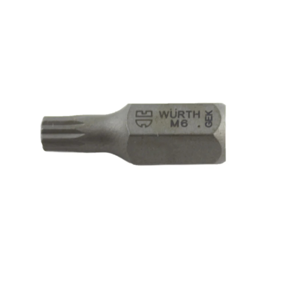 Porsche M6 Triple Square Drive Bit 1/4 in  0614788406 0614788406