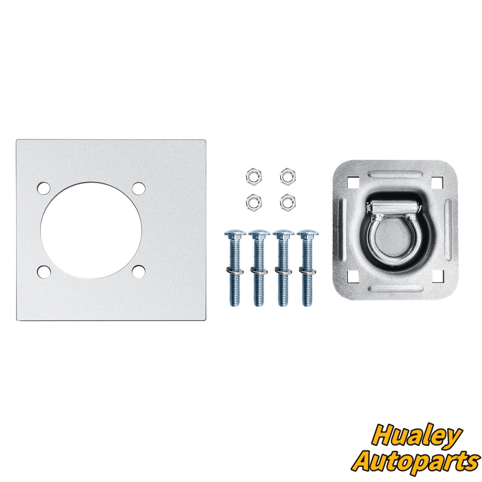 Cargo Trailer Tie Down Anchors 4 Pack Recessed D-Ring with Mounting Hardware
