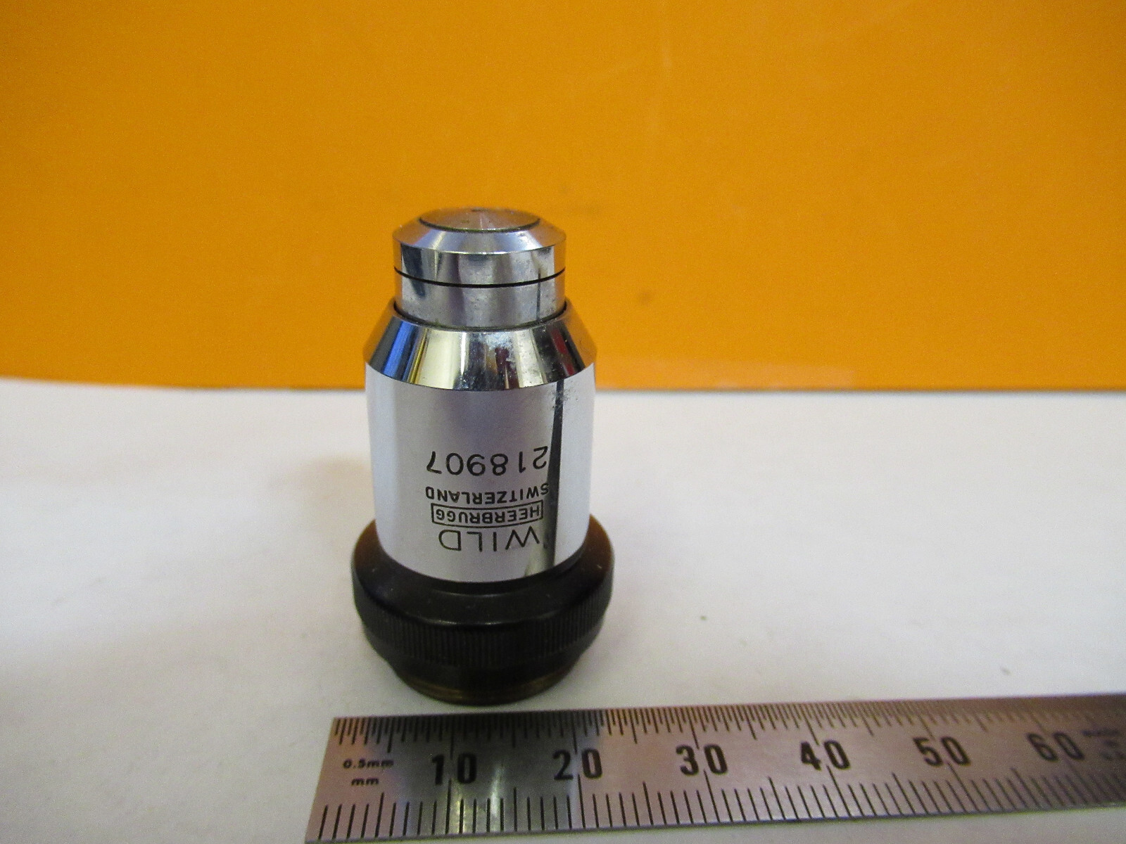 WILD HEERBRUGG SWISS OBJECTIVE HI 100X MICROSCOPE PART AS PICTURED Y3-A-50