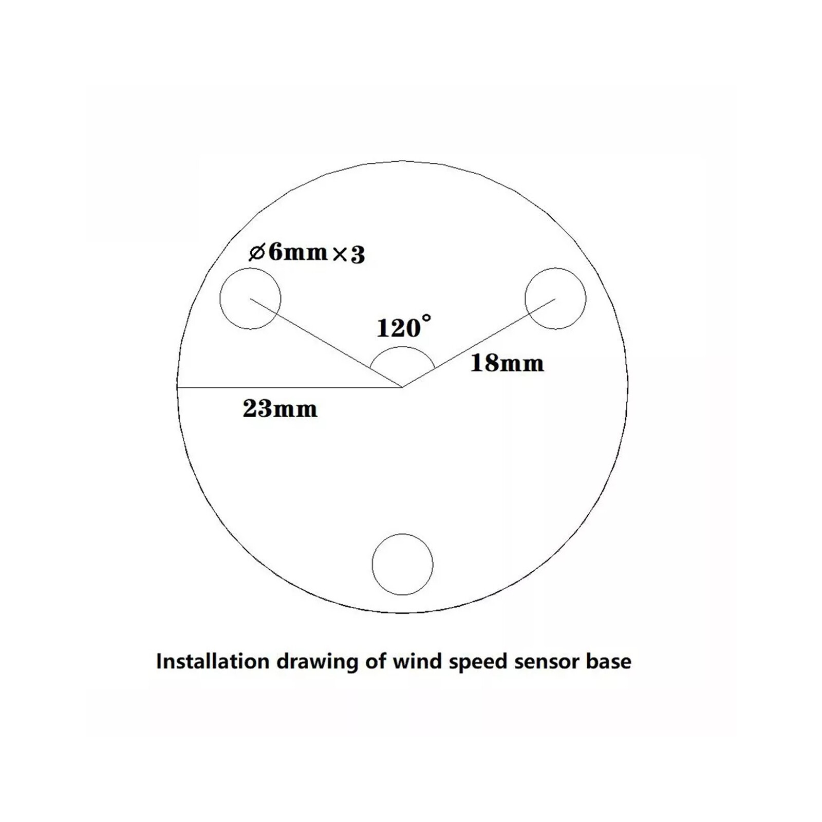 Wind Speed Sensor Tower Crane Self-Generating Type Display Unpowered Anemometer