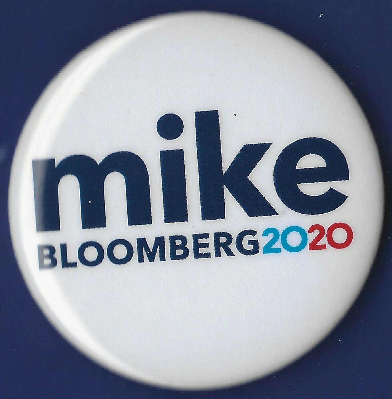 2020 Mike Bloomberg 2.25" / Presidential Campaign Button Small Letters(Pin 03A)