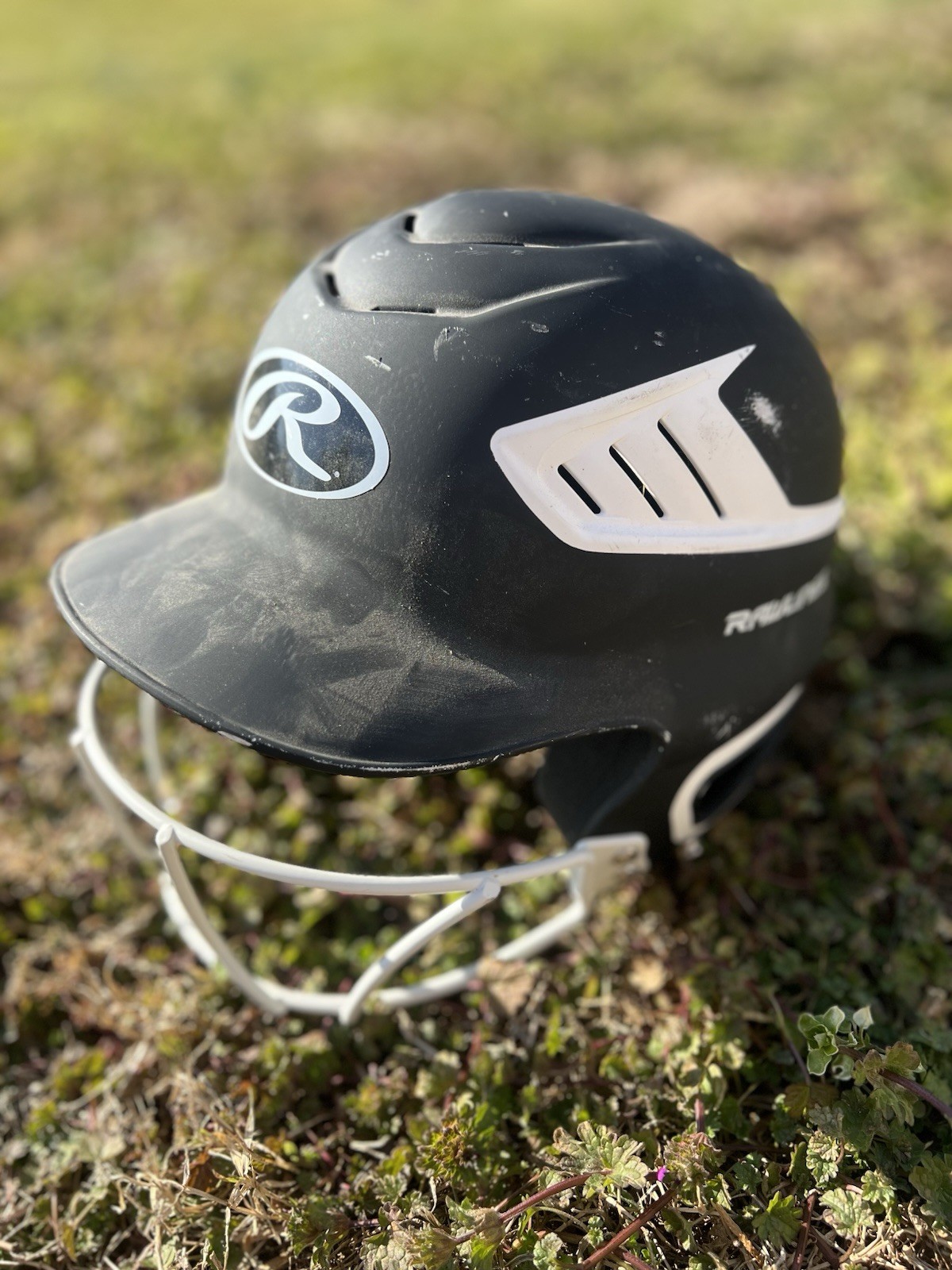 Rawlings Youth Baseball/Softball Helmet Black 6 1/2-7 1/2