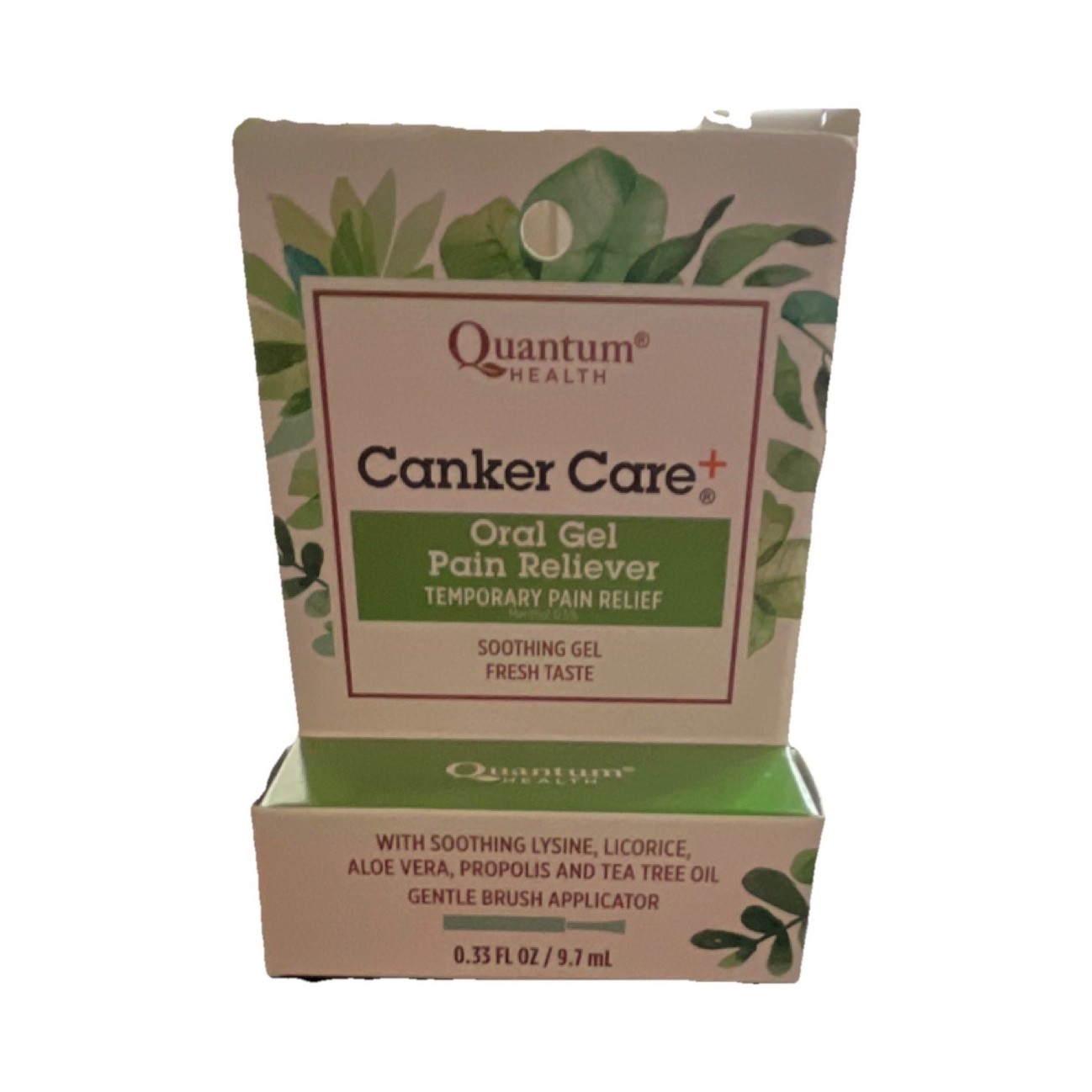 Quantum Health Canker Care+ Oral Gel Pain Reliever 0.33 fl oz Lysine Aloe Vera