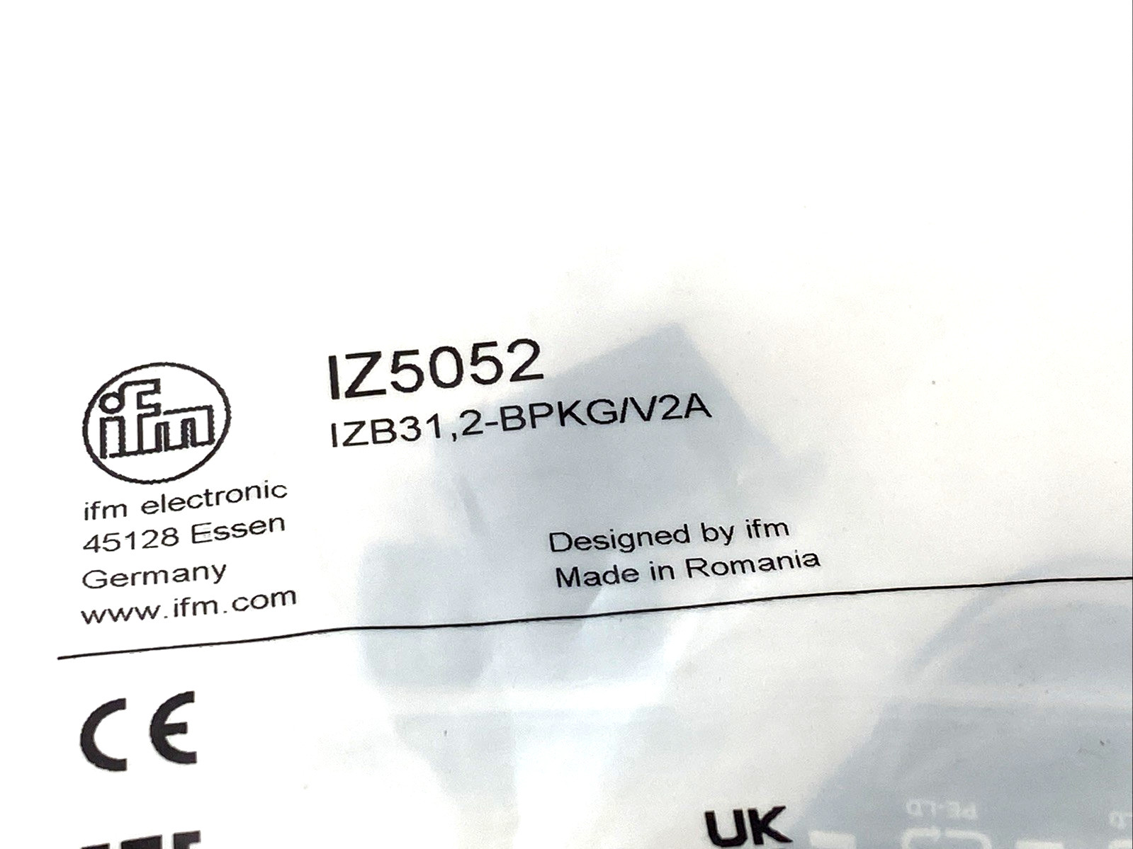 ifm IZ5052 Inductive Sensor 4mm Diameter IZB31,2-BPKG/V2A