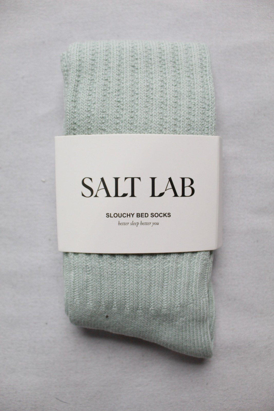 Salt Lab Unisex Cotton Blend Slouchy Bed Crew Socks ZG3 Green One Size NWT