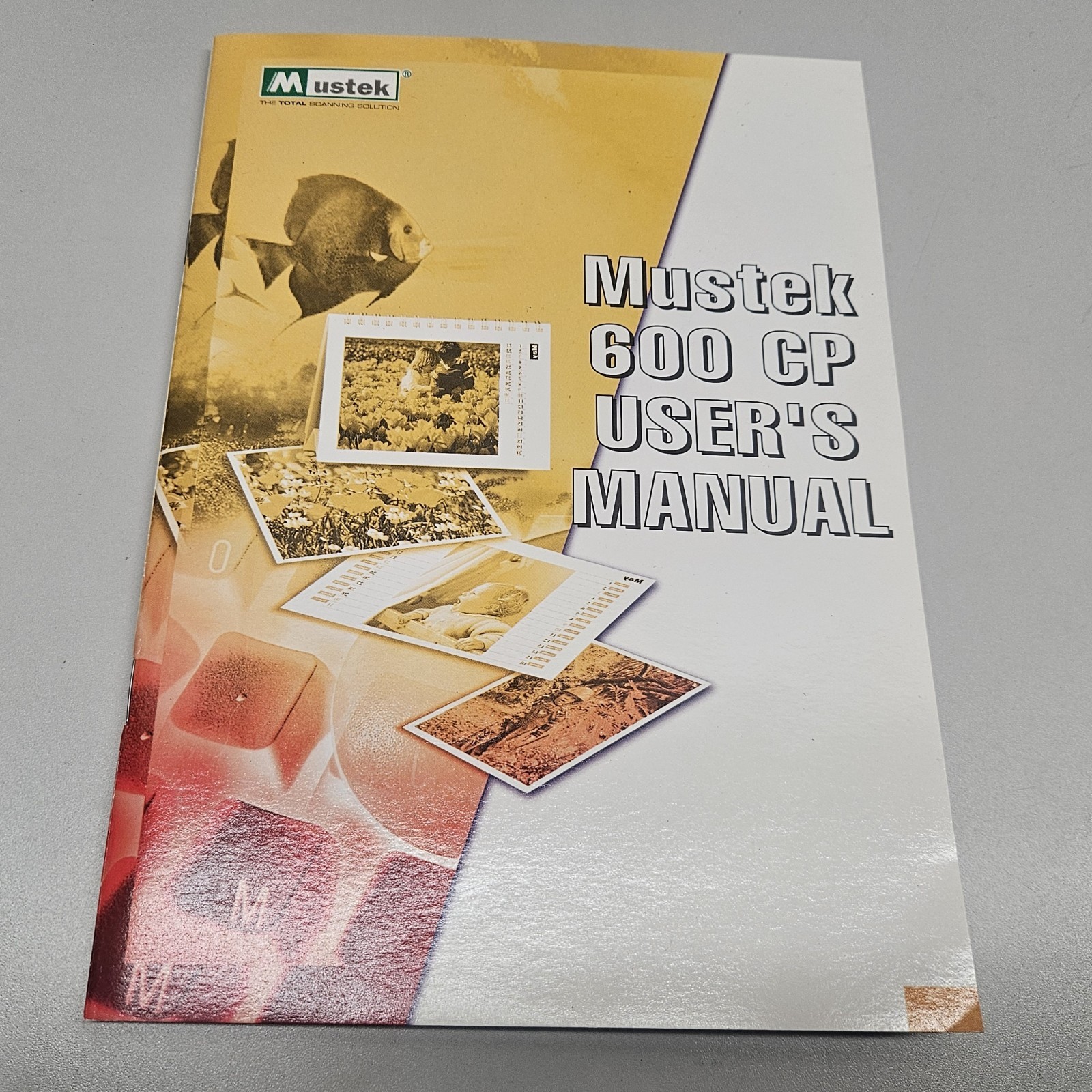 Mustek 600 CP Scsnner Installation CD & Users Manual 1998 Windows 3.1 95 NT