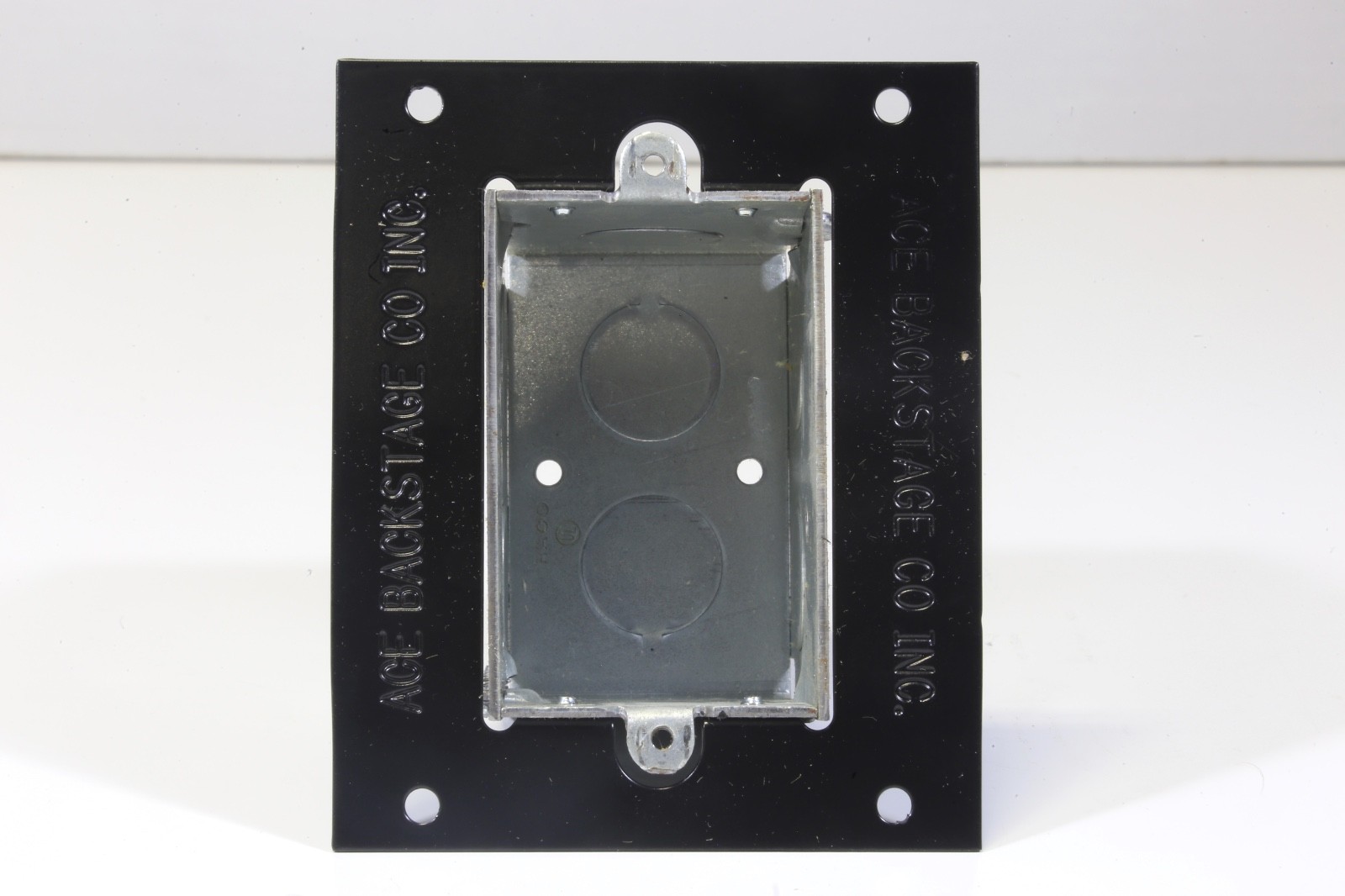 Ace Backstage PE - Single Duplex Switch Box with Steel Mounting Panel New