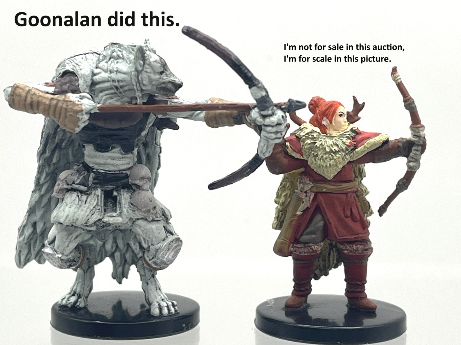 D&D Pathfinder Mini Rime Frostmaiden 24b Gnoll Hunter UC