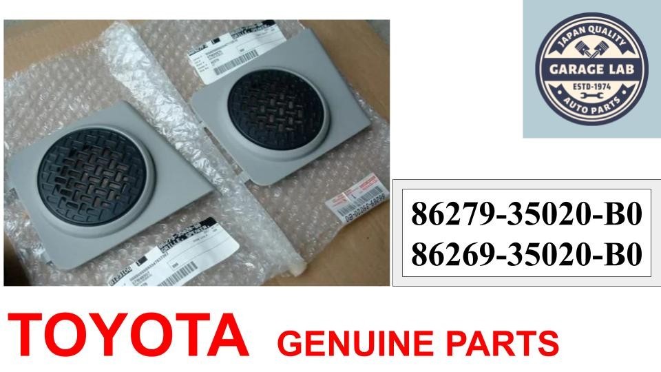 TOYOTA FJ Cruiser 2011-2014 D-Pillar Rear Speaker Grille Cover Rh&Lh SET Genuine