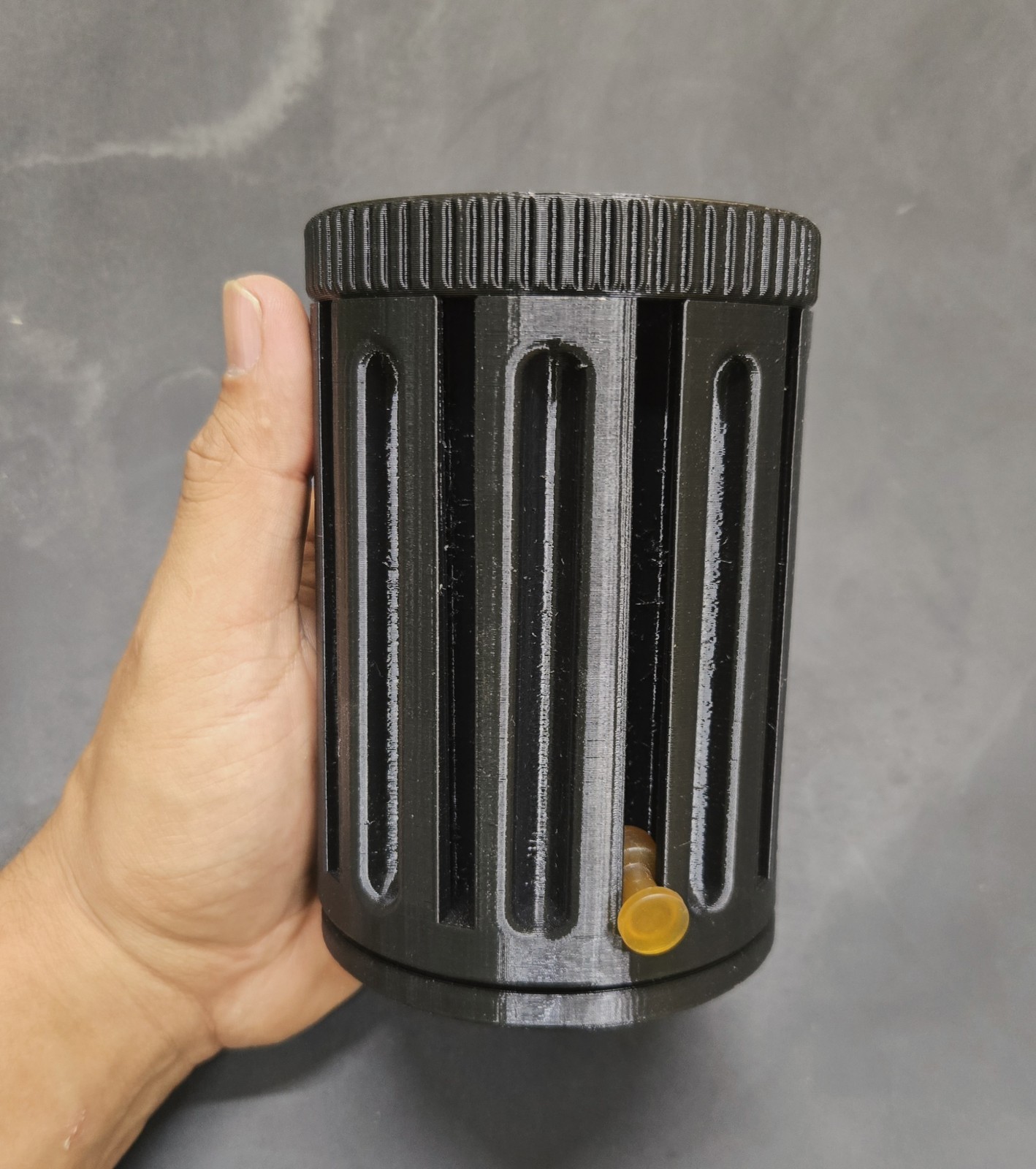 TabLokr Mobile PDR Tab Holder – Rotating Base, Twist Lock, With Glue Storage.