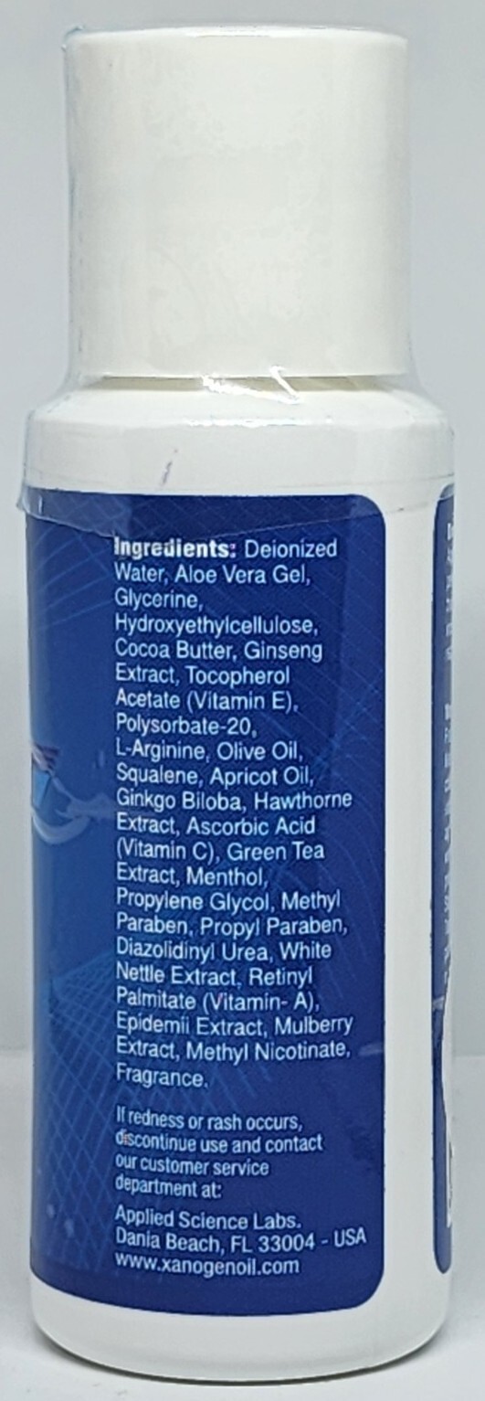 Xanogen Oil Topical Enhancement Oil 2 oz Bottle New & Sealed Expiration 12/2026